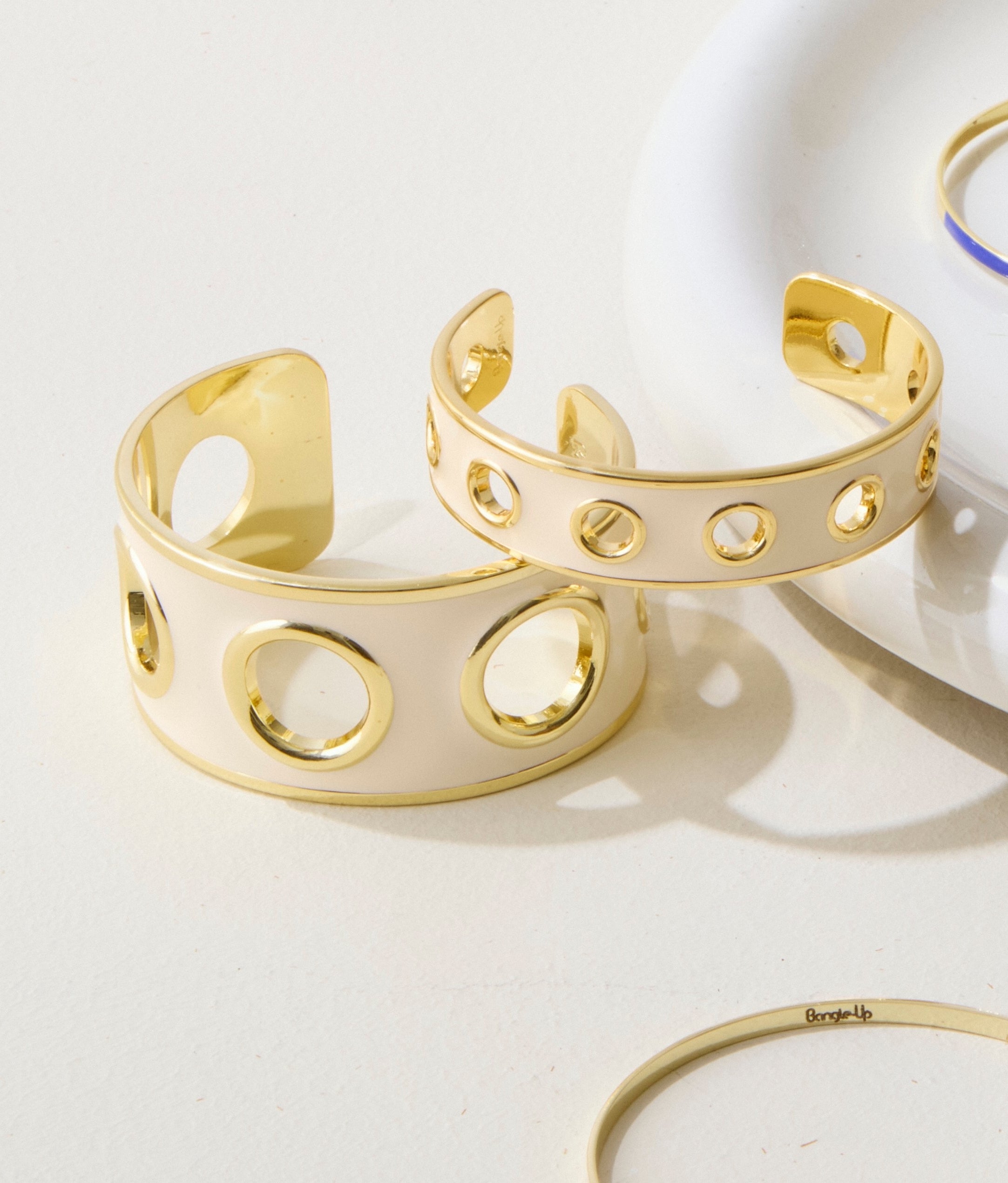 Eyelet armbånd - White Sand